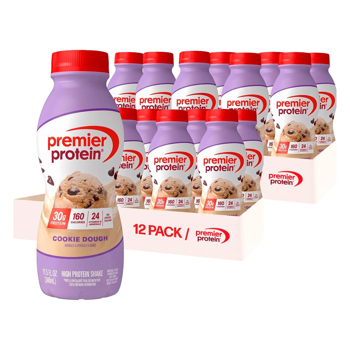 Premier Protein 30g High Protein Shake, Chocolate, 12 Pack