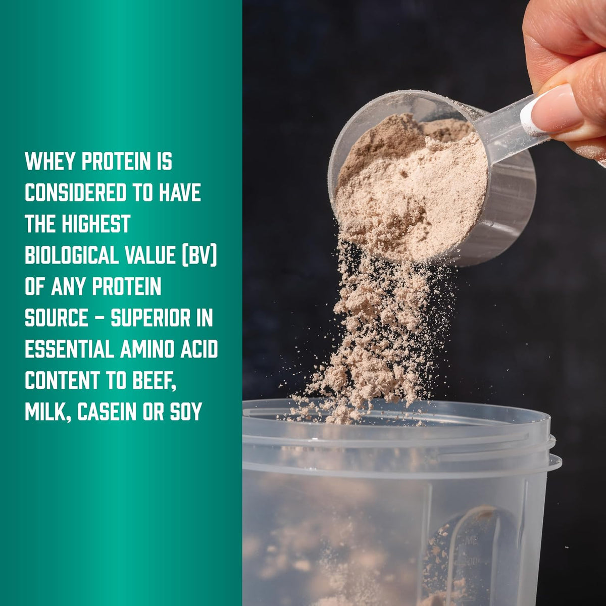 Now Sports, Whey Protein Isolate 24 g with BCAAs, Unflavored Powder, 1.2 lb