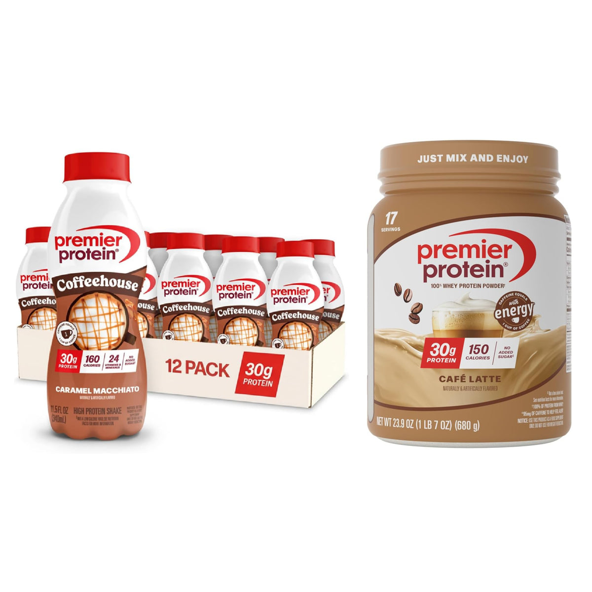 Premier Protein Indulgence 30g Protein Powder, Salted Caramel, 17 Servings