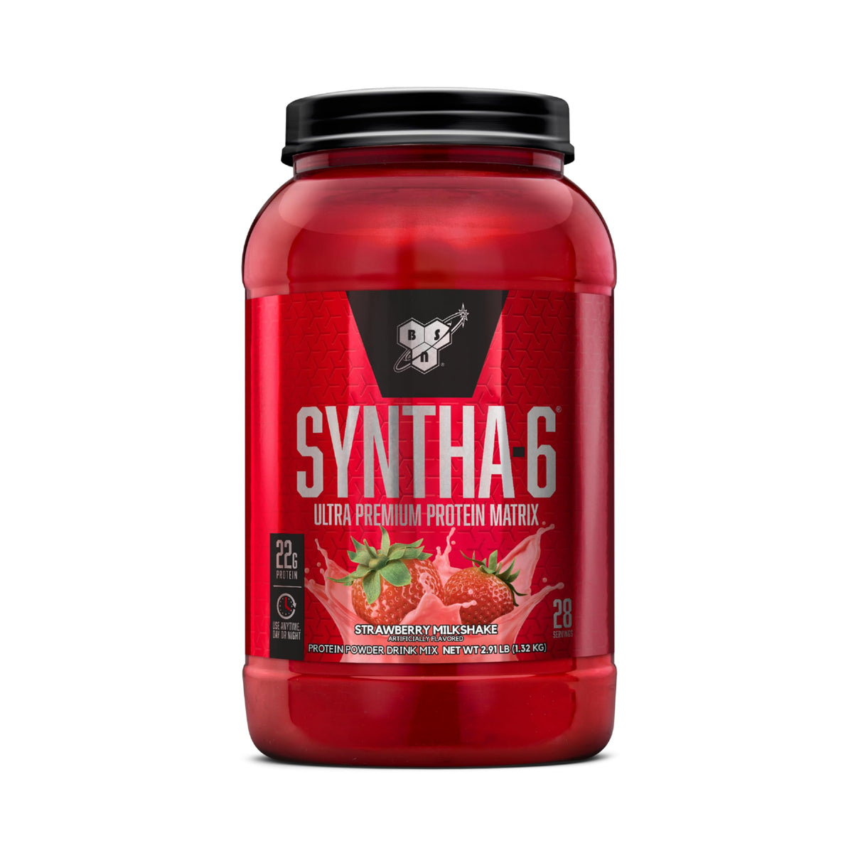 BSN SYNTHA-6 Premium Protein Powder, 6g Fiber, Whey Isolate, 48 Servings