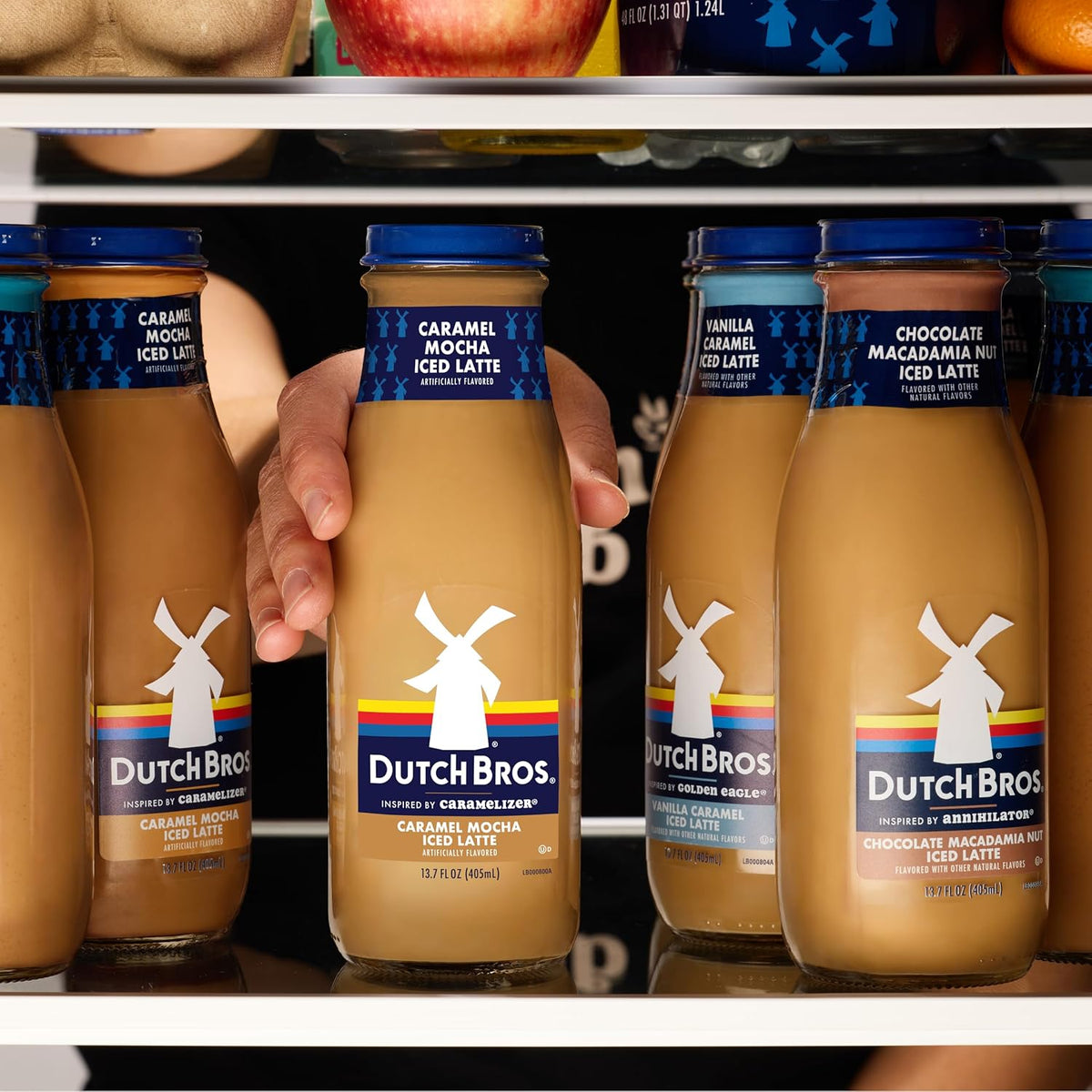 Dutch Bros Caramel Mocha Iced Latte, 13.7 Fl Oz Bottles (Pack of 12)